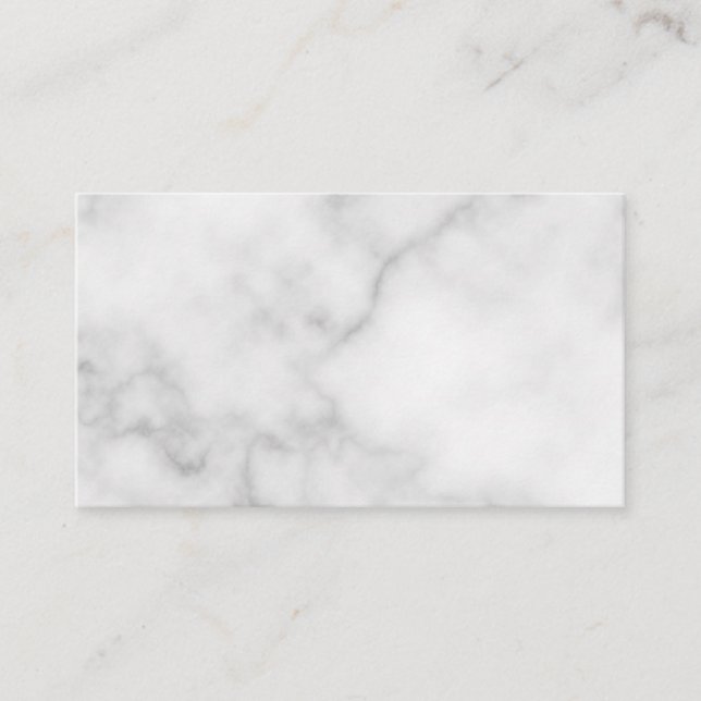 Blank White Marble Bröllop Rådkort (Framsida)