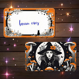 Blank Witch Oracle-kort Visitkort