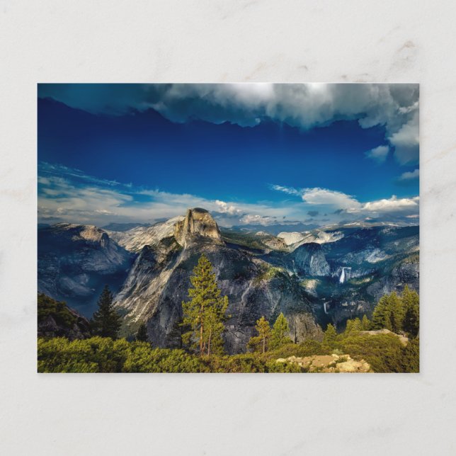 Blank Yosemite Valley i Yosemite nationalpark Vykort (Framsida)