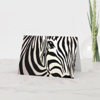 Blank Zebra Greeting Card Kort