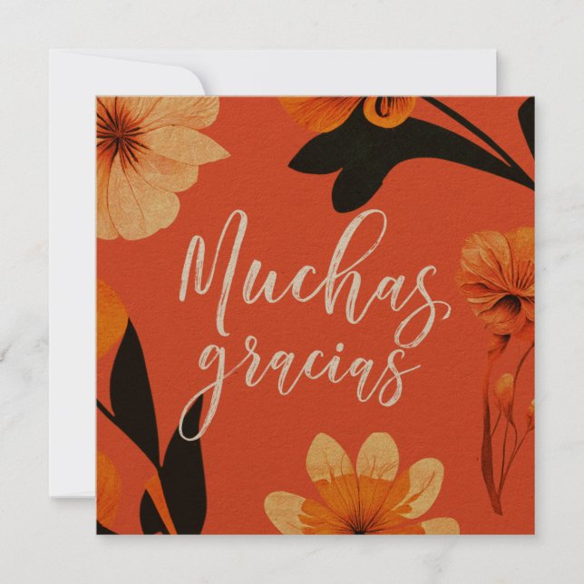 Blanka 5,25-tumsfack - tack för ditt spanska kort (Framsida)