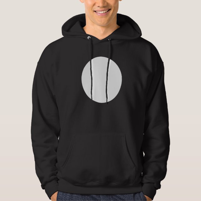 Blanka, Abstrakt, utskrivet, vit cirkelgrafik Hoodie (Framsida)