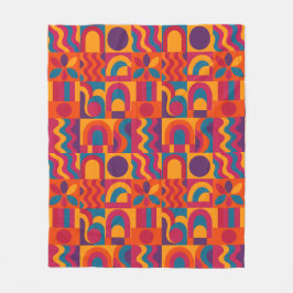 Blanka Abstrakter - Vibrant återgivningsdesign Fleecefilt