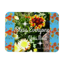 Blanka alla du möter inspirerande citattecken magnet