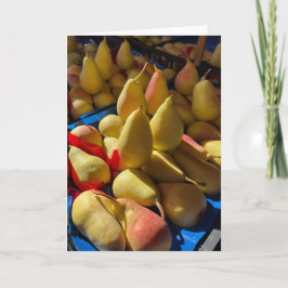 Blanka anteckningskort för päron