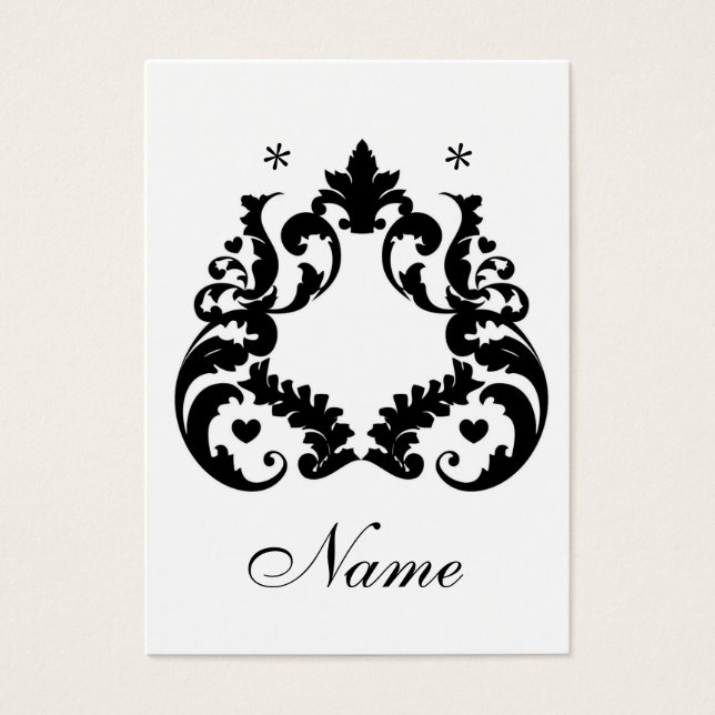 Blanka avläsningskort visitkort (Framsidan)