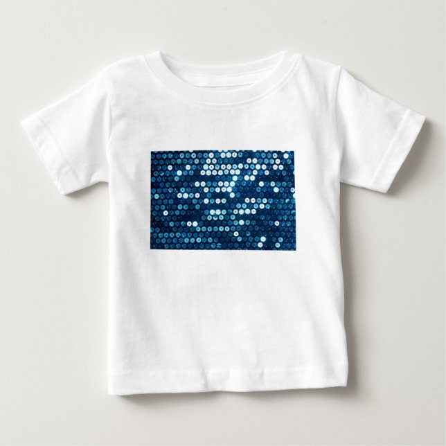 blanka blå sekvenser tee shirt (Framsida)