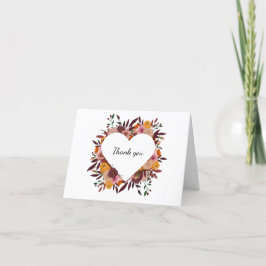 Blanka Bröllop-blomman - tack för kort