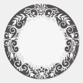 Blanka Burk-etikett med Flaska Canning Runt Klistermärke