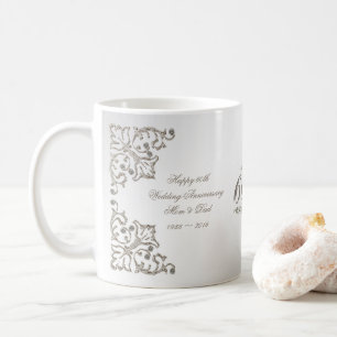 Blänka den 60th diamantbröllopårsdagmuggen kaffemugg