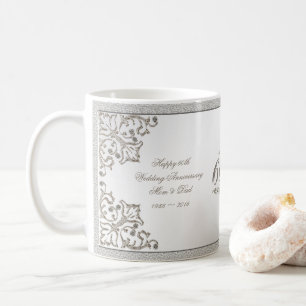 Blänka den 60th diamantbröllopårsdagmuggen kaffemugg