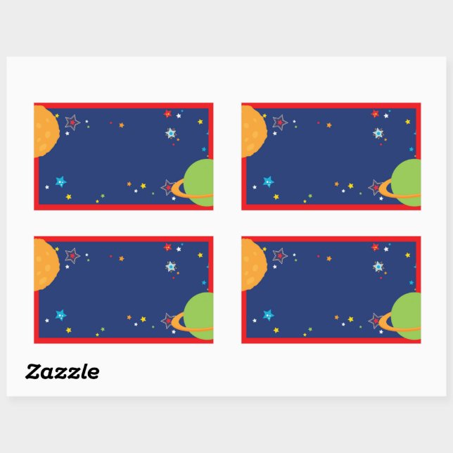 Blanka etiketter för astronaut-favoritruta (Ark)