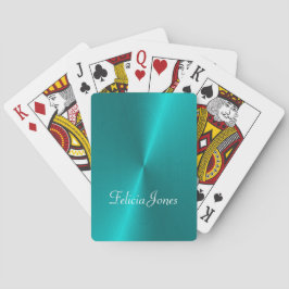 Blanka faux metall monogram casinokort