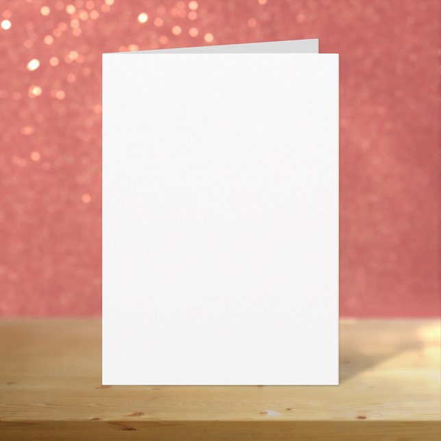 Blanka födelsedag med två vita 5 tum x 7 tum kort (Plain white birthday greeting card, 5" x 7")