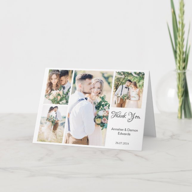 Blanka fyra foto-Bröllop-mappning än det som du ha Kort (Framsida)