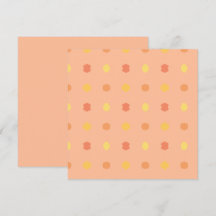 Blanka fyra hörn Peach Gult Tiled Mönster