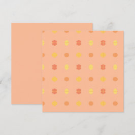 Blanka fyra hörn Peach Gult Tiled Mönster