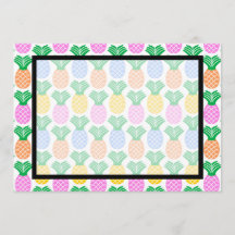 Blanka inbjudan till tropisk anananas