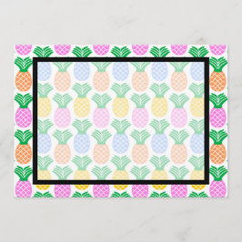 Blanka inbjudan till tropisk anananas