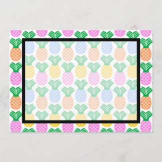 Blanka inbjudan till tropisk anananas