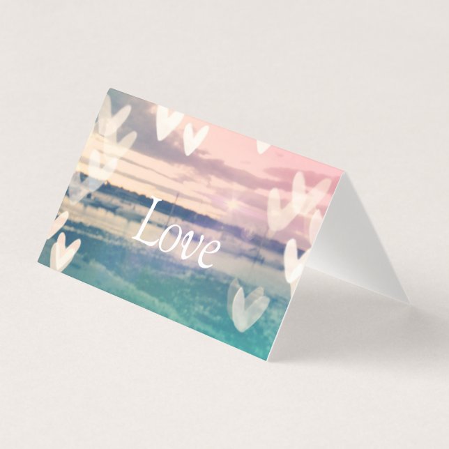 Blanka "Kärlek"-gratulationskort Kort (Framsida)