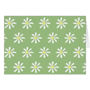 Blanka kort för Daisy (Sage Grönt & White)