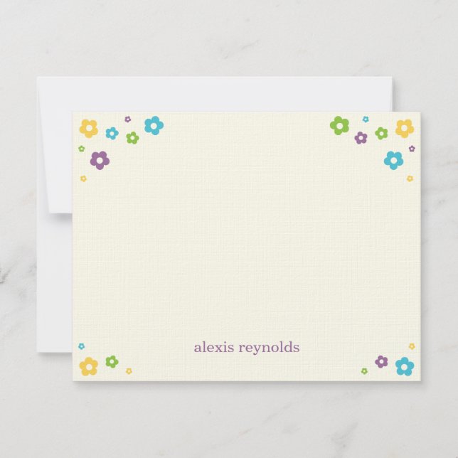 Blanka, kraftfull, enkelt tack - ditt kort - Lila (Framsida)