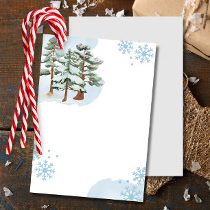 Blanka Lägg till din egen vinterblåa snö-snöflinga Inbjudningar