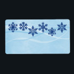 Blanka leveransetiketter för Winter Snöflingor Fraktsedel<br><div class="desc">© 2012 Socialite Design Inc. Använda våra tomma vinteretiketter med glitter-utseende snöflingor hemma i din skrivare eller för handskrivet adress. NOTERA ATT SNÖFLINGOR INTE ÄR ETT FAKTISKT GLITTER,  UTAN DESIGNAT OCH TRYCKET FÖR ATT SE DET.</div>