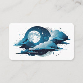 Blanka Måne-Oracle-kort Visitkort