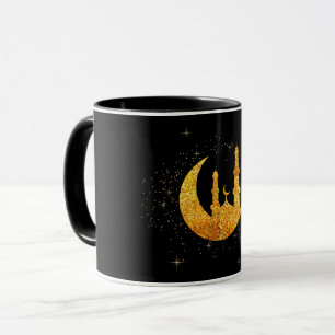 Blänka moské- och månekaffemuggen mugg