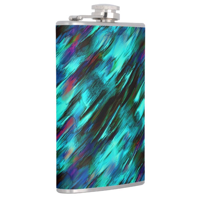 Blanka nedfläckader från blå till cyano och röda p fickplunta (Höger)