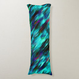 Blanka nedfläckader från cyan till blått och röda kroppskudde