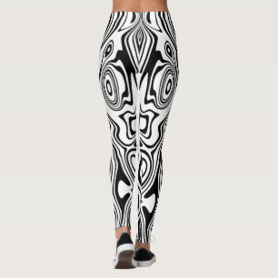 Blanka och vita Rand Leggings