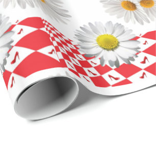 Blanka Papper vit Daisy Presentpapper
