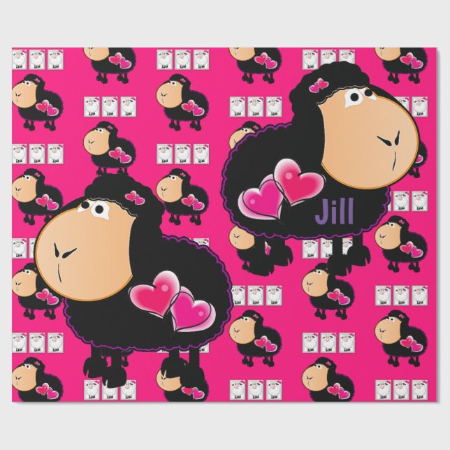 Blanka Pappra, Rosa av får Presentpapper (Platt)