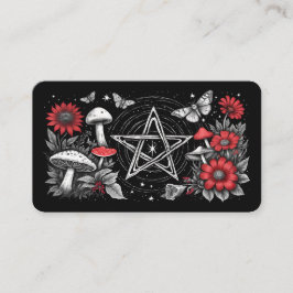 Blanka Pentacle Oracle-kort för svamp Visitkort