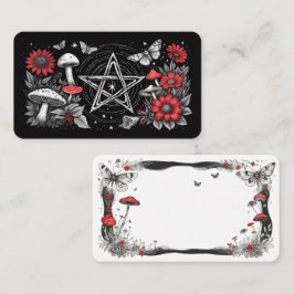Blanka Pentacle Oracle-kort för svamp Visitkort