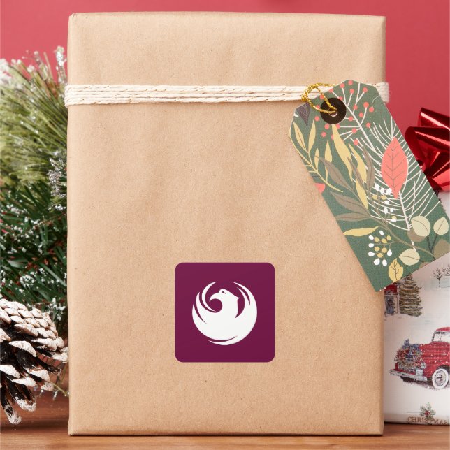 Blanka Poster Fyrkantigt Klistermärke (Semester)