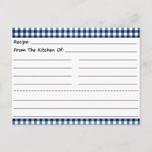 Blanka receptkort: Gingham Dreams Vykort