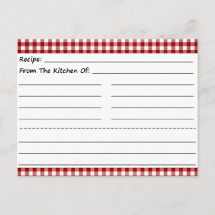 Blanka receptkort: Gingham Dreams Vykort
