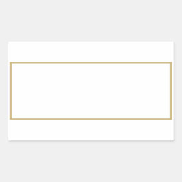 Blanka rektangulära etiketter för Spice burk guld 