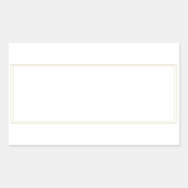 Blanka rektangulära etiketter för Spice burk guld 