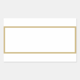 Blanka rektangulära klistermärken i Spice burk gul