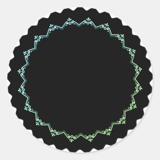 Blanka, runda, svarta och vita burk-etiketter för runt klistermärke