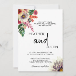 Blanka Snyggtar, ängblommor Inbjudningar