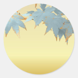 Blanka Snyggten Frosted Fall Japanska kapsel Löv Runt Klistermärke