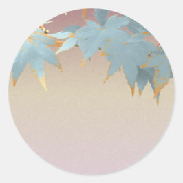 Blanka Snyggten Frosted Fall Japanska kapsel Löv Runt Klistermärke