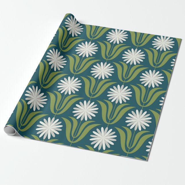 Blanka sömlös mönster-design. Skandinaviska stil Presentpapper (Utrullad)