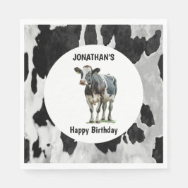 Blanka, svart och vitt pappersservett